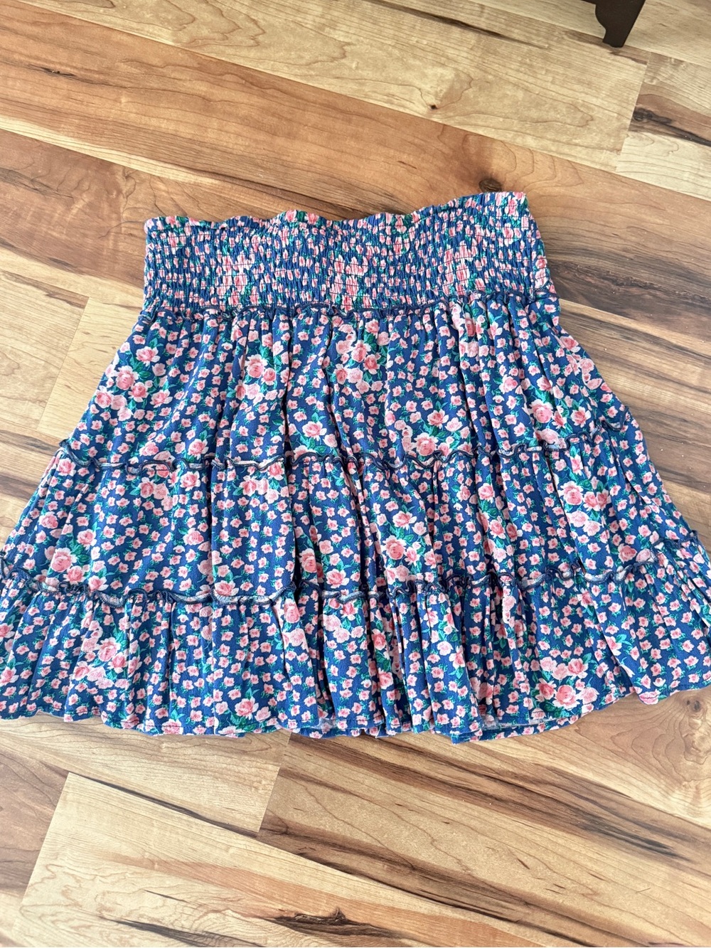 American Eagle Floral Ruffle Mini Skirt - Picture 3 of 4